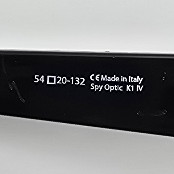 Spy Optic Baxter Gloss Black Frame Blue Mirror Lens Sunglasses Italy 54-20-132 - Picture 9 of 15